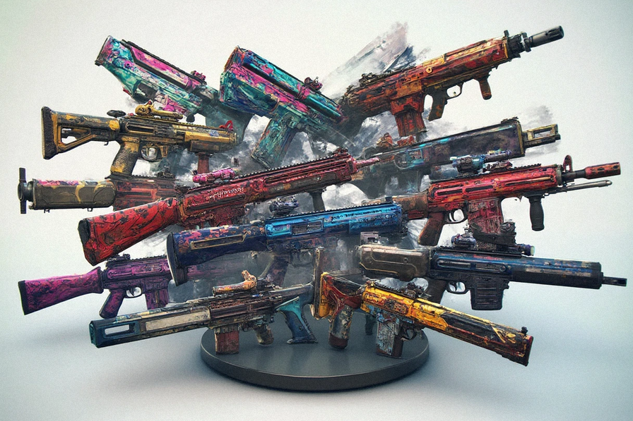 Diverse CS:GO skin collection