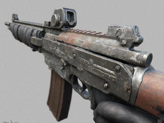 Well-Worn skin example